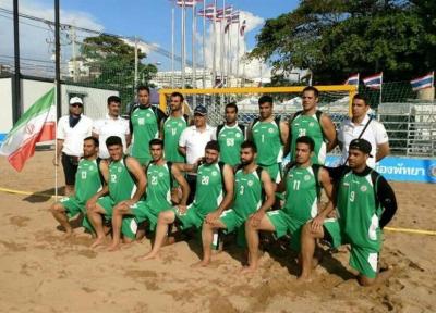 پیروزی تیم ملی هندبال ساحلی ایران مقابل تایلند و صعود به نیمه نهایی