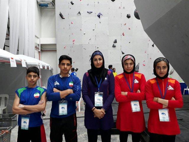 صعود دختران سنگنورد ایرانی به فینال رقابت های آسیایی